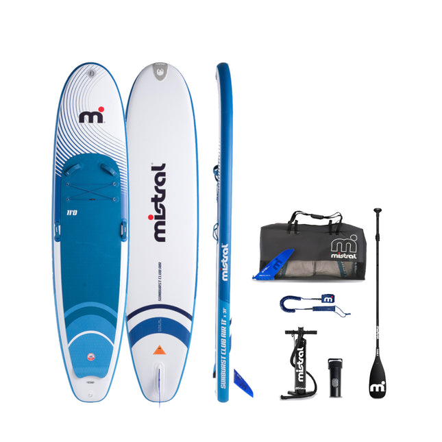 SUNBURST CLUB Air 11’0 x 31″ Paddle & Leash set